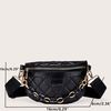 6 Women Mini Chain Decor Quilted Fanny Pack.jpg