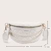 1  Women Faux Pearl Decor Quilted Fanny Pack.jpg