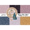 Bright winter sparkle digital glitters for crafting, planner stickers and New Year invitations. Pastel textures in pink, gold, purple, black and blue for crafti