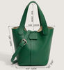 5 Womens Litchi Embossed Double Handle Bucket Bag With Inner Pouch.jpg