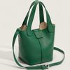 7 Womens Litchi Embossed Double Handle Bucket Bag With Inner Pouch.jpg