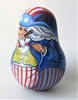 Russian political wobble toy doll Uncle Sam