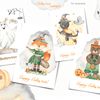 4-1 Halloween animals watercolor premade cards.jpg