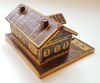 4 Vintage USSR Souvenir wooden lodge with straw  inlaid 1950s.jpg