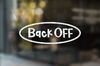 Back Off Car Decal, Back Off Vinyl Decal, Funny Car Decals, Funny Bumper Stickers, Funny Tailgating Decal, New Car Gift, New Driver Gift.jpg