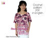 Irish Crochet Lace Pattern - Purple Blouse for Women Summer Short Sleeve Floral Print PDF (1).jpg