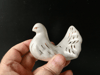Ceramic candle holder - White Holy Dove