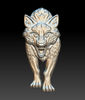 3D Model STL file Panel Wolf for CNC