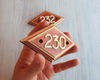 230 address door number plate