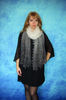 Hand knit warm gray scarf, Russian Orenburg shawl, Wool wrap, Goat down stole, Lace pashmina, Cover up, Kerchief, Cape 4.JPG