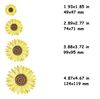 sunflower machine embroidery design sizes