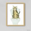 Tabby Cat Print Cat Decor Cat Art Home Wall-146-1.jpg