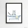 Tabby Cat Print Cat Decor Cat Art Home Wall-166-1.jpg