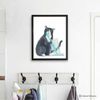 Tuxedo Cat Print Cat Decor Cat Art Home Wall-79.jpg