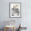 Gray abstract posters of 3 on the wall, easy to download 1