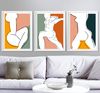 Woman abstract posters of 3 on the wall, easy to download 5