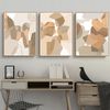Three abstract posters in brown can be downloaded 3