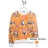 digital pattern for personal design of fabric and clothing orange color