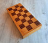 soviet wooden chess board vintage