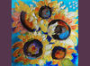 Golden Leaf Oil Painting Sunflower Original art Floral  -15.jpg