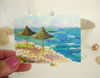 South Landscape with Umbrellas and Sea ACEO, Watercolor 03.JPG