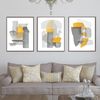 three modern abstract posters in gray tones that can be downloaded and hung on the wall 5