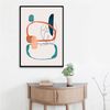 three modern abstract posters that can be downloaded and hung on the wall
