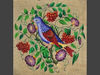 vintage pattern for cross stitch bird