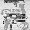 VECTOR DESIGN Colt 1911 government Snake and flowers.jpg