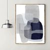 3 abstract geometric blue gray posters easy to download