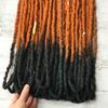 Natural look synthetic double ended black ginger ombre dreads hair extensions dreadlocks boho single ended De or Se