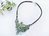 Green-boho-necklace-with-stone