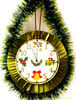 Clock Christmas Gift. Winter Fireplace Decor. Tree Decoration. Christmas Ornament Handmade.jpg