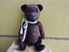 Vintage plush teddy bear brown.JPG