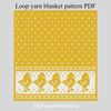 loop-yarn-finger-knitted-chicks-boarder-baby-blanket