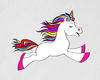 The Magical Unicorn Is A Fairy Fantastic Character Rainbow Unicorn Full Color Sticker