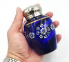 11 Vintage Tea Caddy Cobalt Sapphire Blue Glass USSR 1960s.jpg