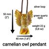 carnelian owl pendant (5)