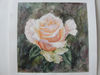 "Peach Rose" Flower Original Wall Art Painting Watercolor Artwork 4 .JPG