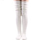 knitted thick over knee christmas socks slouch extra long cable crochet.jpg