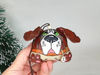 basset hound Christmas tree ornament