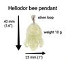 bee pendant  from natural heliodor  3