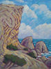 Alchak Oil Painting Original Art Seascape Landscape Picture