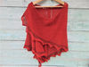 red winter scarf shawl