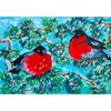 red birds painting