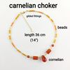 carnelian choker necklace (2)
