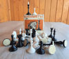 soviet plastic chess pieces vintage