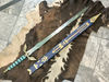 CUSTOM Hand Forged Stainless Steel The LEGEND of ZELDA Full Tang Skyward Link's Master Sword with Scabbard-Costume Armor