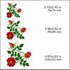 red roses flowers embroidery design fizes