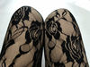 Black Lace Leggings Womens Floral Ankle Tights 80s Mesh Cute aesthetic fashion.jpg